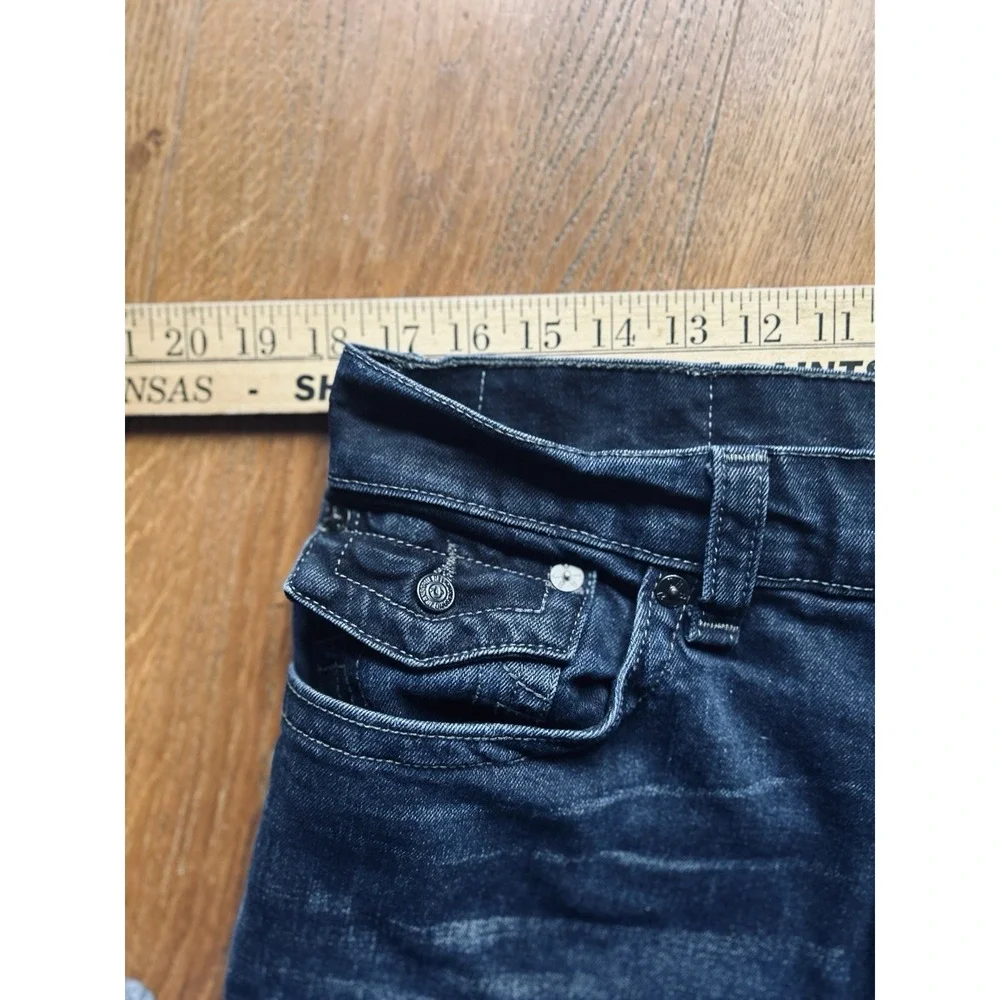 True Religion Geno Big T Flap Pocket Relaxed Slim Fit Jeans Men's Size 36x32.5